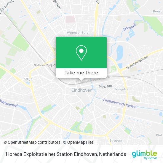 Horeca Exploitatie het Station Eindhoven Karte