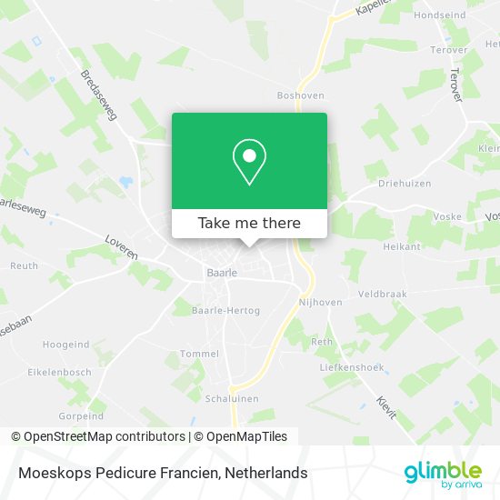 Moeskops Pedicure Francien map