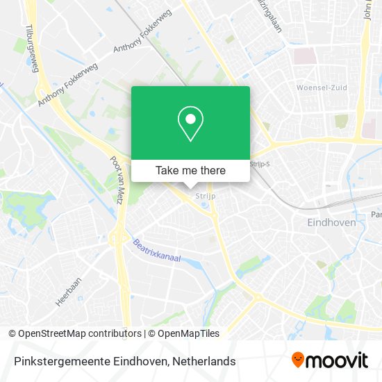 Pinkstergemeente Eindhoven Karte