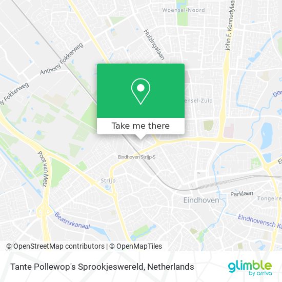 Tante Pollewop's Sprookjeswereld map