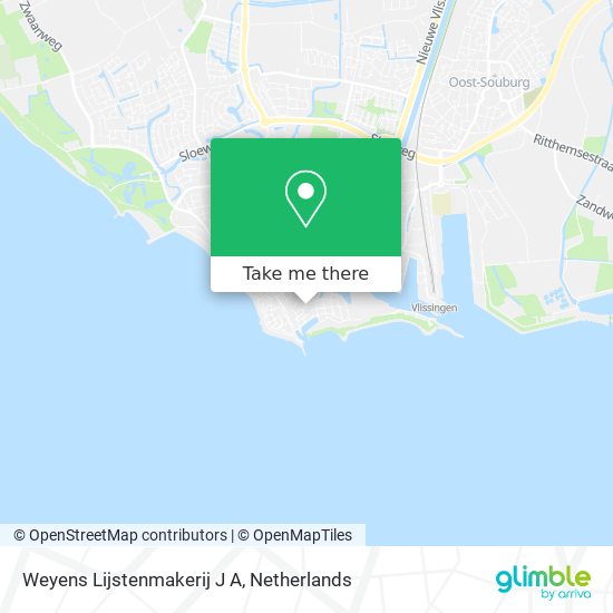 Weyens Lijstenmakerij J A map