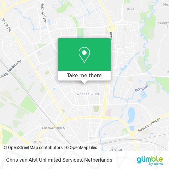 Chris van Alst Unlimited Services map