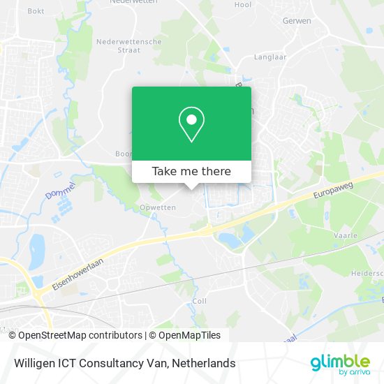 Willigen ICT Consultancy Van map