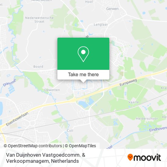 Van Duijnhoven Vastgoedcomm. & Verkoopmanagem Karte