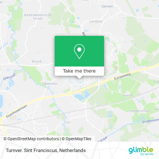 Turnver. Sint Franciscus map