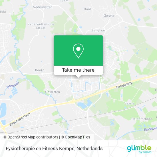 Fysiotherapie en Fitness Kemps map