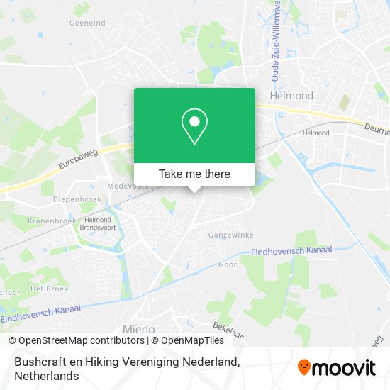 Bushcraft en Hiking Vereniging Nederland map