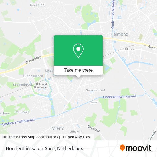 Hondentrimsalon Anne map
