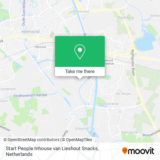 Start People Inhouse van Lieshout Snacks Karte