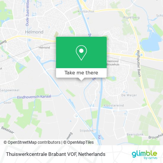 Thuiswerkcentrale Brabant VOF Karte