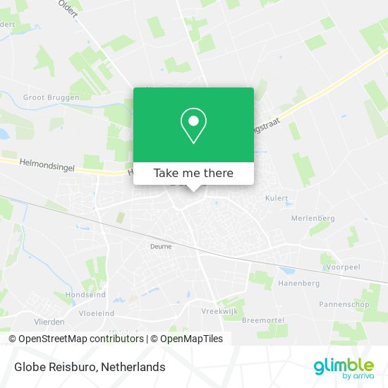 Globe Reisburo map