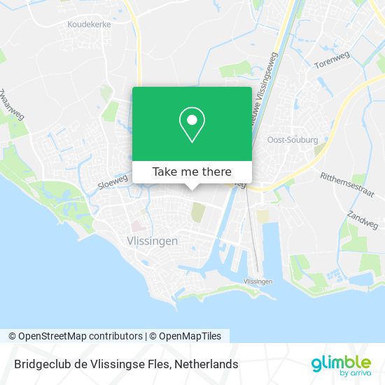 Bridgeclub de Vlissingse Fles map