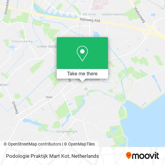 Podologie Praktijk Mart Kot map