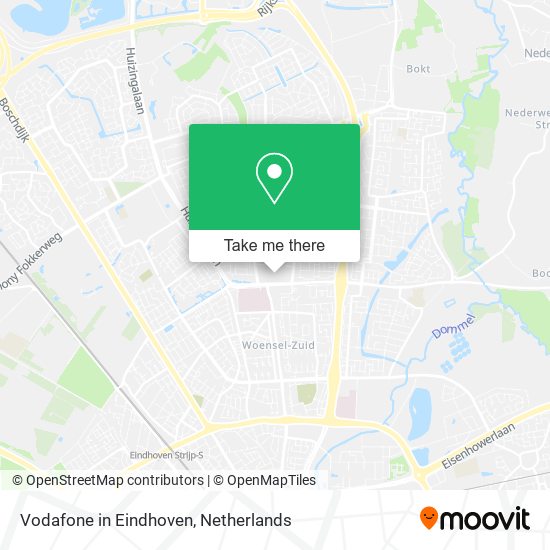 Vodafone in Eindhoven Karte