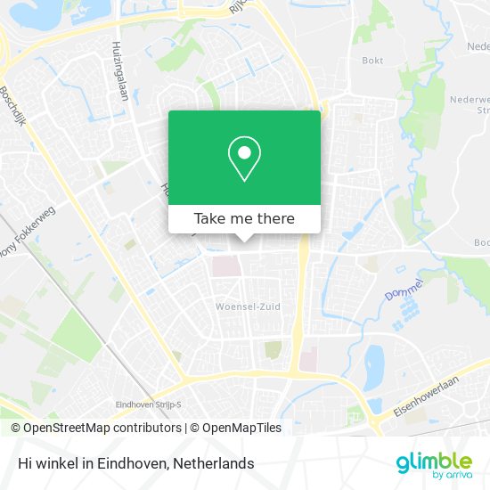 Hi winkel in Eindhoven map
