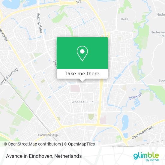 Avance in Eindhoven map