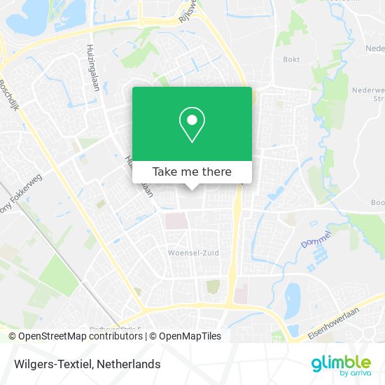 Wilgers-Textiel map