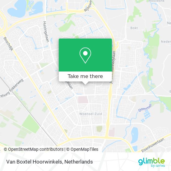 Van Boxtel Hoorwinkels Karte