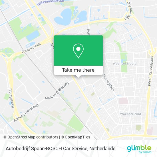Autobedrijf Spaan-BOSCH Car Service map