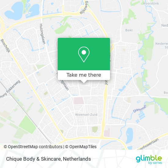Chique Body & Skincare map