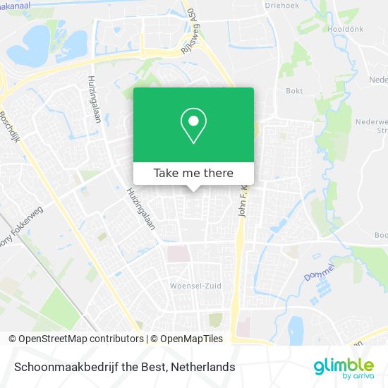 Schoonmaakbedrijf the Best map