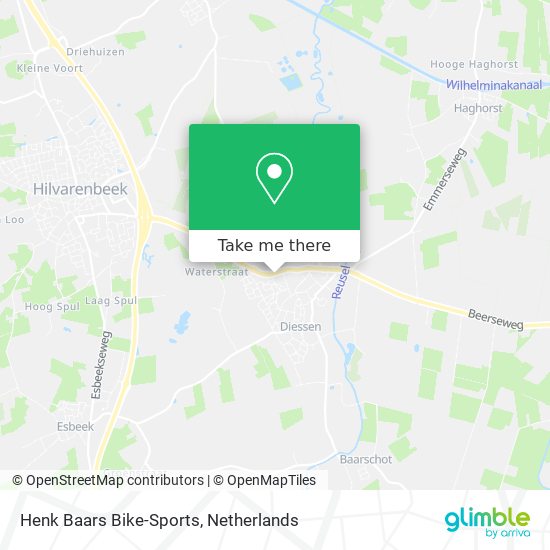 Henk Baars Bike-Sports map