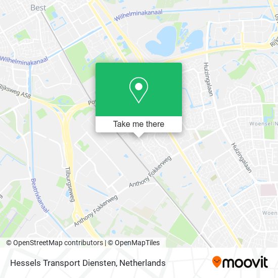 Hessels Transport Diensten map