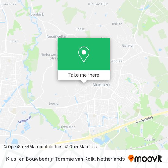 Klus- en Bouwbedrijf Tommie van Kolk map