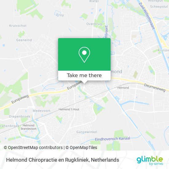 Helmond Chiropractie en Rugkliniek map