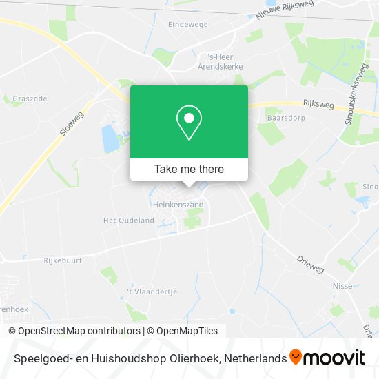 Speelgoed- en Huishoudshop Olierhoek Karte