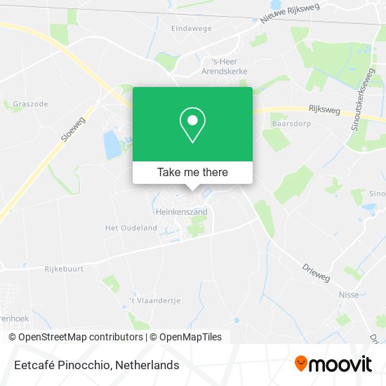 Eetcafé Pinocchio map