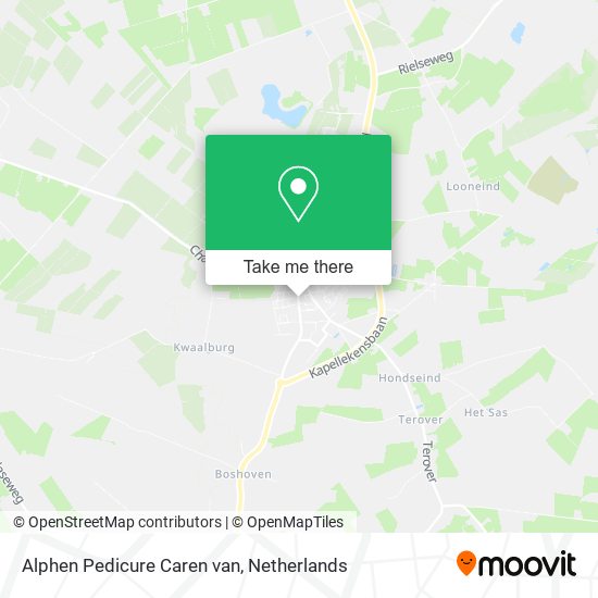 Alphen Pedicure Caren van map