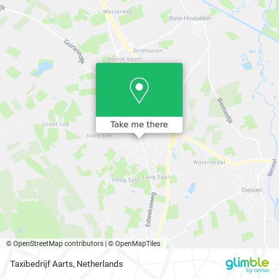 Taxibedrijf Aarts map