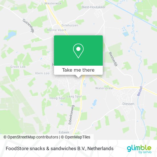 FoodStore snacks & sandwiches B.V. Karte