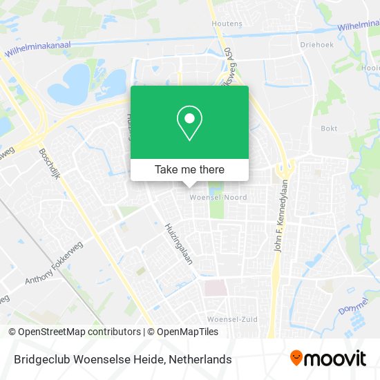 Bridgeclub Woenselse Heide map