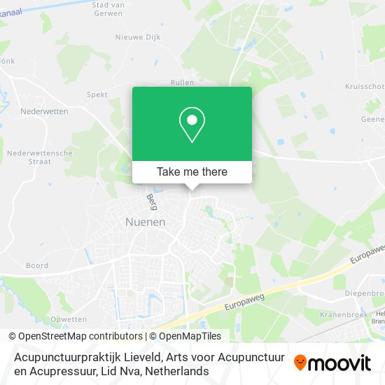 Acupunctuurpraktijk Lieveld, Arts voor Acupunctuur en Acupressuur, Lid Nva map