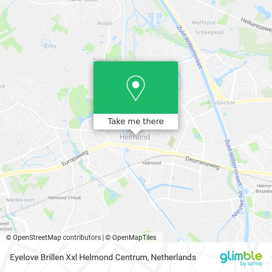 Eyelove Brillen Xxl Helmond Centrum map