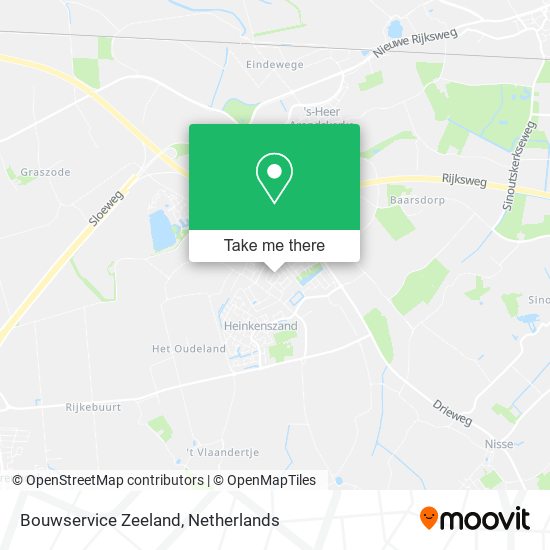 Bouwservice Zeeland map