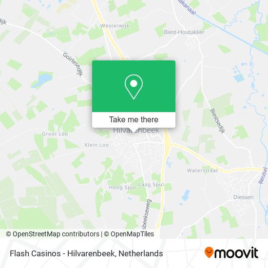 Flash Casinos - Hilvarenbeek map