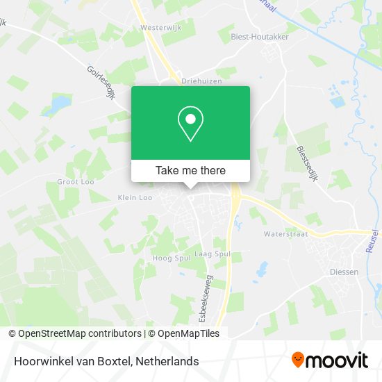 Hoorwinkel van Boxtel map