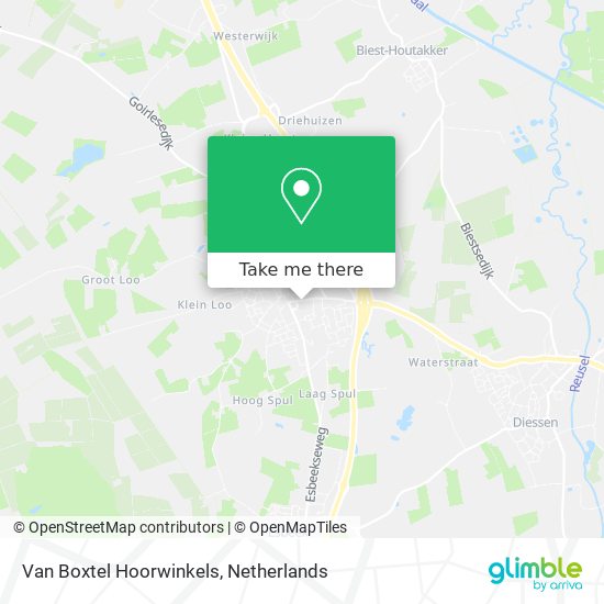 Van Boxtel Hoorwinkels map