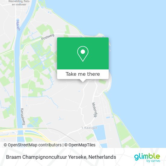 Braam Champignoncultuur Yerseke Karte