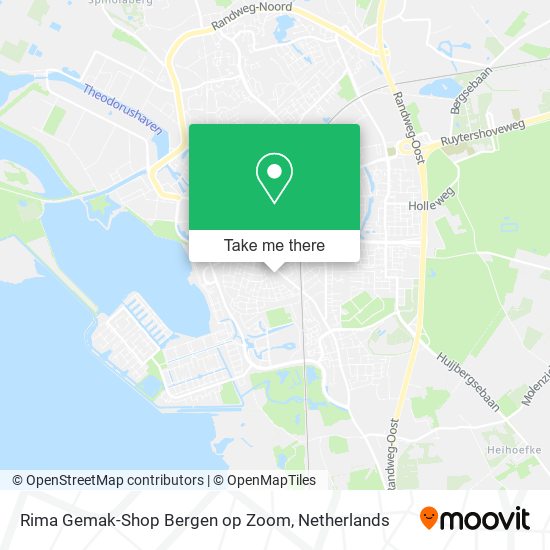 Rima Gemak-Shop Bergen op Zoom Karte