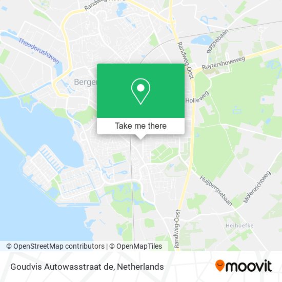 Goudvis Autowasstraat de map