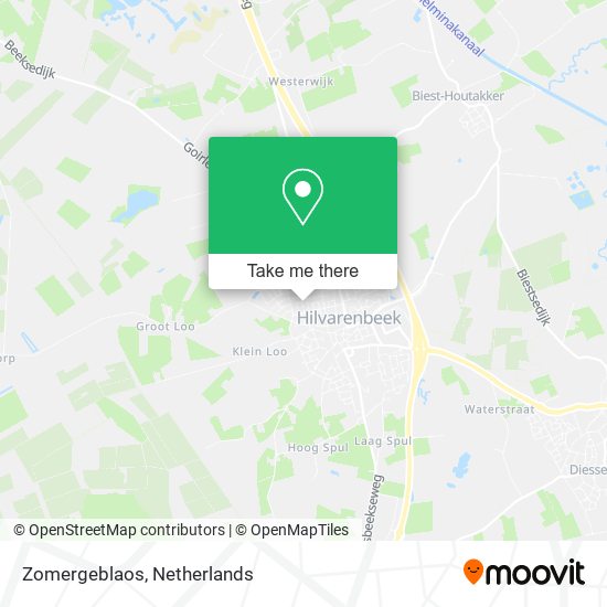 Zomergeblaos map