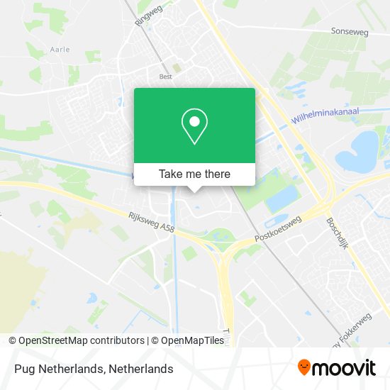 Pug Netherlands Karte