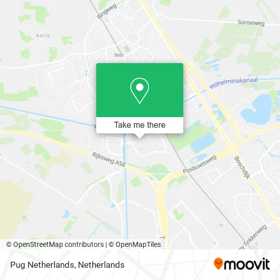 Pug Netherlands map