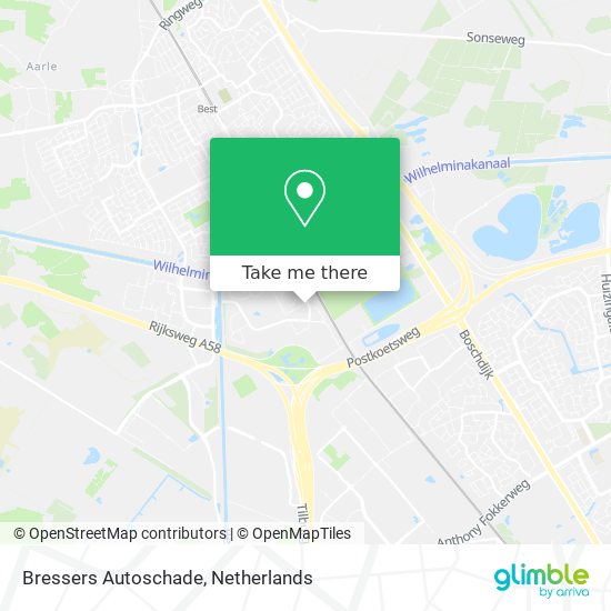 Bressers Autoschade map