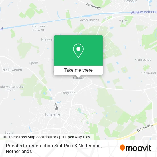 Priesterbroederschap Sint Pius X Nederland map
