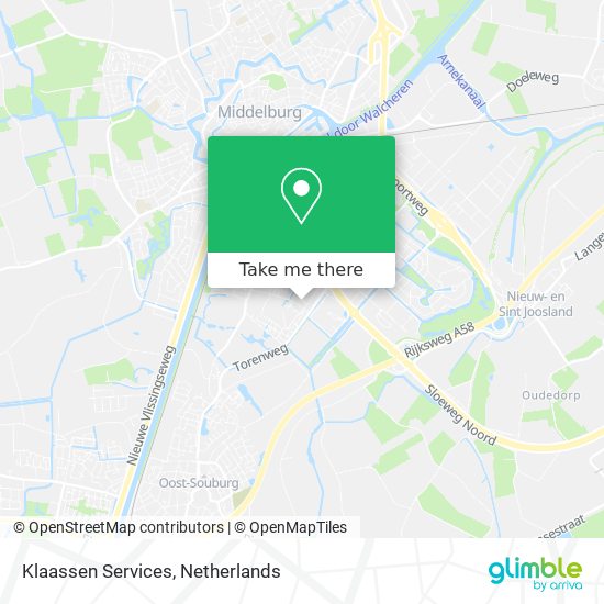 Klaassen Services map